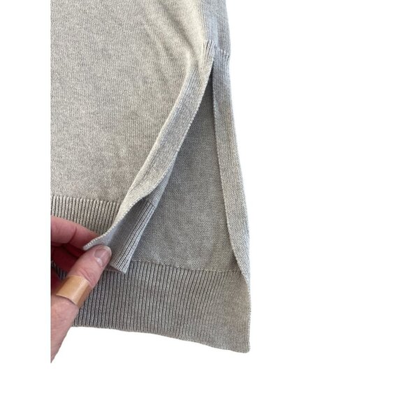 ATM Anthony Thomas Melillo Hooded Half Zip Poncho Gray Cashmere Womens XS/S $975 - Picture 7 of 15